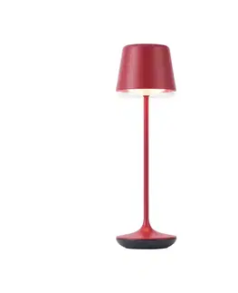 Lampy Stolná lampa červená vrátane LED IP65 Nabíjateľná s nabíjacou stanicou - Treble