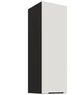 Kuchynské skrinky visiace Kuchynská skrinka Aria-WH/BL anti fingerprint 30G-90 1F