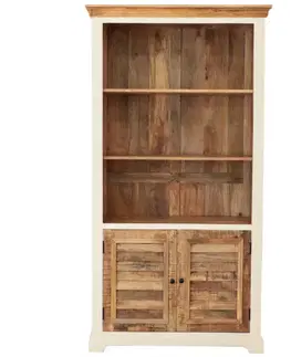 Obývačka Knižnica Agni 100x190x45 indický masív mango