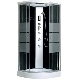Sprchovacie kúty KERRA - Kabína s hydromasážou Lisa 90 5907548109811