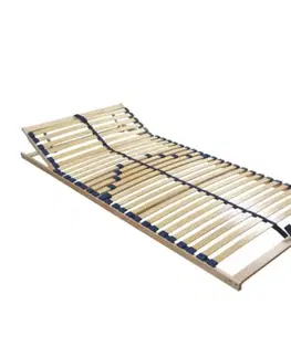 Rošty do postelí KONDELA Twinflex polohovateľný lamelový rošt 90x200 cm brezové drevo