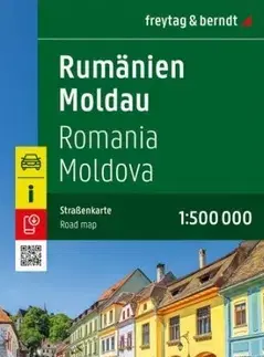 Európa Rumunsko - Moldavsko 1: 500 000 - automapa