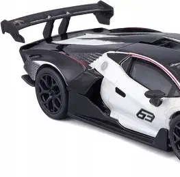 Vláčiky a autíčka BBurago Bburago 1:24 Race Lamborghini Essenza SCV12 White