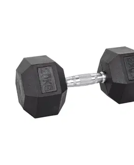Činky Šesťhranná činka inSPORTline Hexsteel 20 kg