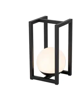 Lampy Vonkajšia stolná lampa čierna vrátane LED s dotykovým nabíjaním - Nowi
