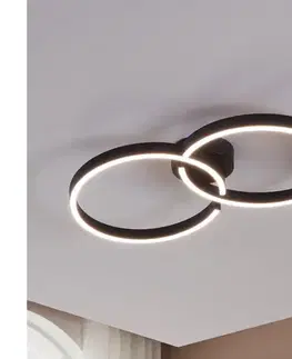 Svietidlá Eglo 900955-LED RGBW Stmievateľné stropné svietidlo AMANDOLO 19,5W/230V čierna + DO 900955