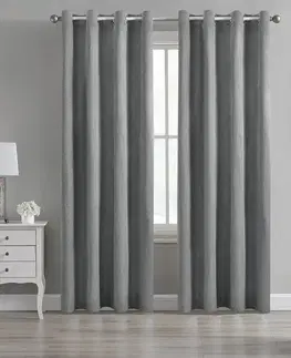 Závesy do spálne Záves na priechodkách BLT 312/3/4 BLACKOUT 140x250 tmavosivý