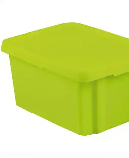 Dekorácie a bytové doplnky Dóza s vrchnákom Essentials 16l zelená