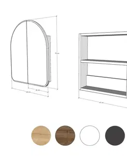 Kúpeľňové skrinky Kúpeľňová skrinka Hope Cabinet - White