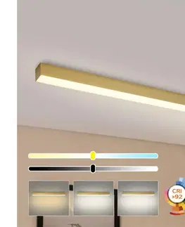 Svietidlá BRILAGI - LED stmievateľné stropné svietidlo SLEEKLINE LED/40W/230V Wi-Fi Tuya zlaté+diaľkové ovládanie BRI470