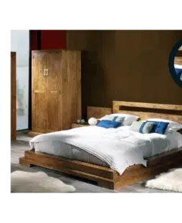 Postele Posteľ Tara 160x200 indický masív palisander