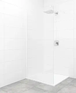 Sprchové dvere Sprchová zástena Walk-in 100 cm SAT vo farbe profilu biela SATBWI100PRB SATBWI100PRB