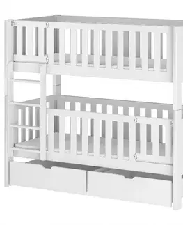 Poschodové postele Posteľ Ksawery 80x180 white