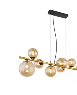 Svietidlá Globo 56135-9H - LED Luster na lanku RIHA 9xG9/3W/230V mosadz 56135-9H
