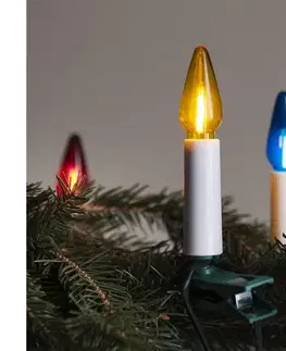 LED osvetlenie  Rozšíriteľná LED vonkajšia svetelná reťaz FELICIA FILAMENT 20xE10, 14 m, farebná/teplá biela, IP44 192014.prodlouzeni