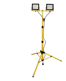 LED osvetlenie  LED reflektor so stojanom 2xLED/30W/230V 6500K IP65 žltý 336088