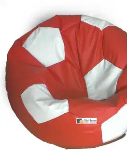 Sedacie vaky a kocky Sedací vak futbalová lopta XXL TiaHome - čierno fialová