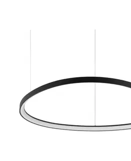 Svietidlá Ideal Lux - LED závesný luster na lane GEMINI LED/78W/230V 2700K pr. 105 cm CRI 90 čierny 341620
