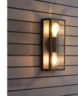 Záhradné lampy Eglo 98273 - Vonkajšie nástenné svietidlo ALAMONTE 2xE27/60W/230V IP44 98273
