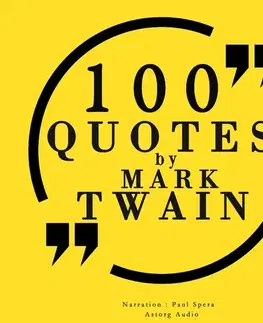 Filozofia Saga Egmont 100 Quotes by Mark Twain (EN)