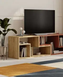 TV stolíky TV stolík Glis - Sapphire Oak, Cinnamon