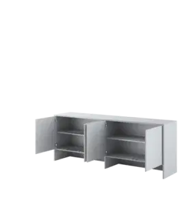 Sektorový nábytok Dig-net nábytok Nadstavec pre sklápaciu posteľ Lenart BED CONCEPT BC-10 | sivá