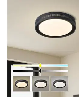 Svietidlá BRILAGI -LED Stmievateľné stropné svietidlo KREON LED/54W/230V 3000-6000K čierna pr. 38 cm +DO BRI854