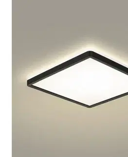 Svietidlá BRILAGI - LED Kúpeľňové svietidlo ULTRA SLIM LED/24W/230V 42x42 cm čierna IP54 BRI235