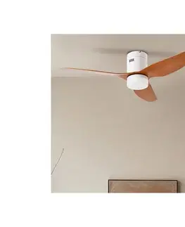 LED osvetlenie ZE - LED stropný látor PADUA LED/18W/230V Wi-Fi Tuya biela/hnedá + DO ZEV009