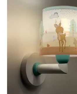Svietidlá Dalber 61279 - Detské nástenné svietidlo LOVING DEER 1xE27/60W/230V 61279