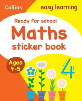 Príprava do školy, pracovné zošity Ready for school: maths Sticker Book Ages 4-5 - Easy Learning