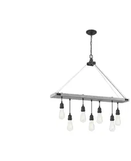 Svietidlá Westinghouse 6116440 - Luster na reťazi ASHWOOD 7xE27/60W/230V 6116440