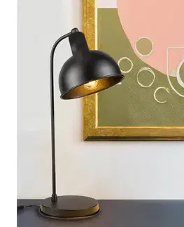 Lampy ONLI - Stolná lampa ISTANBUL 1xE27/22W/230V 50 cm čierna 4832/LN