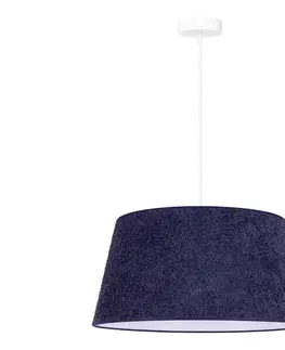 Svietidlá  - Luster na lanku BOUCLE 1xE27/15W/230V pr. 50 cm modrá 601511