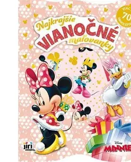 Pre deti a mládež - ostatné Najkrajšie vianočné maľovanky so samolepkami Minnie