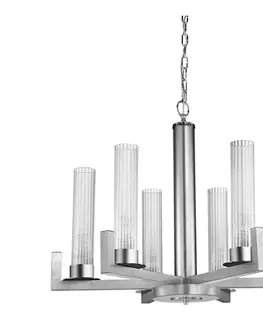Svietidlá Kolarz 6009.80650 - Luster na reťazi RAGGIO 6xE14/25W/230V striebro 6009.80650