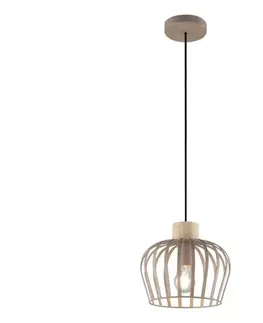 Svietidlá Brilliant - Závesné svietidlo NORDIC CAGE na lankách 1xE27/20W/230V pr. 25 cm béžové 51551/22
