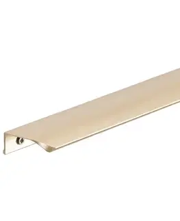 Úchyty Úchytka Hexa 225 mm brúsené svetlé zlato