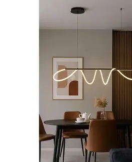 Svietidlá Zuma Line 20006PM-BK - LED Luster na lanku BALBO LED/45W/230V 3000/4000/6000K 20006PM-BK