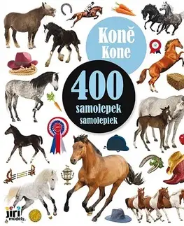 Nalepovačky, vystrihovačky, skladačky 400 samolepiek Kone