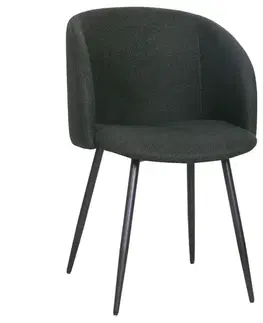 Čalúnené stoličky Stolička Nadia 12543 tmavozelená