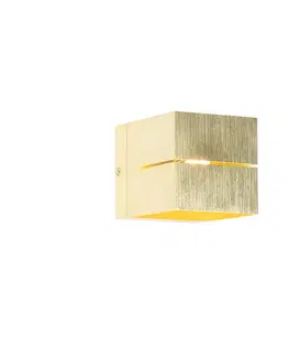 Nástenné osvetlenie Moderná nástenná lampa zlatá 9,7 cm - Transfer Groove