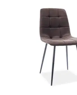 Jedálenské stoličky BIOLA jedálenská stolička, Bluvel 48 / čierna