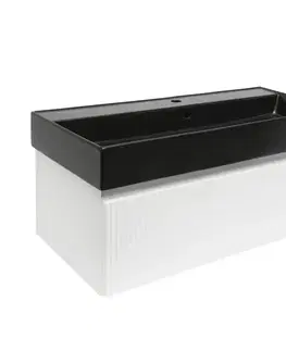 Kúpeľňový nábytok Kúpeľňová skrinka s umývadlom SAT Evolution 98x30x44, 8 cm biela mat SATEVO100WMU2B SATEVO100WMU2B