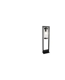 Záhradné lampy  Vonkajšia lampa 1xE27/60W/230V IP44 čierna/dymová hnedá OUTD. BOLL. LIGHT E27 XD CLEAR