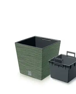 Kvetináče a truhlíky NABBI DFS300 plastový kvetináč 29,5 cm zelená
