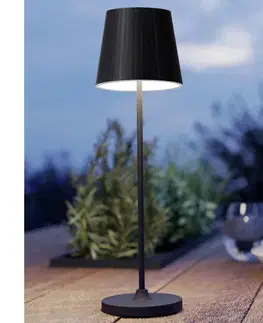Lampy Eglo 75794 - Vonkajšia stmievateľná stolová LED lampa CABOZO LED/3,8W/5V 2000 mAh IP44 čierna 75794