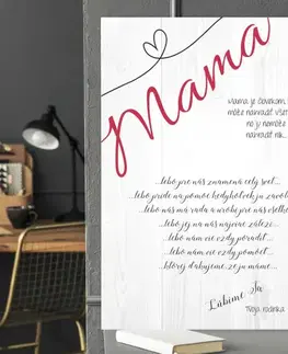 Tabuľky s venovaním (darčeky) Darček pre mamku - Tabuľka - Vyznanie lásky na Deň matiek