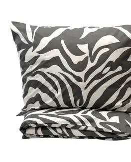 Obliečky Obliečky bavlnené Zebra 200x140cm+90x70cm TiaHome