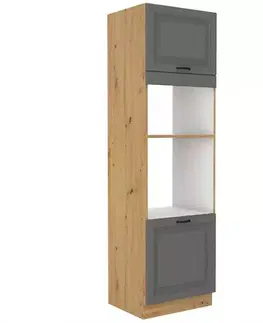 Kuchynské skrinky stojace Kuchynská skrinka Stilo dustgrey/artisan 60dmp/210 2f